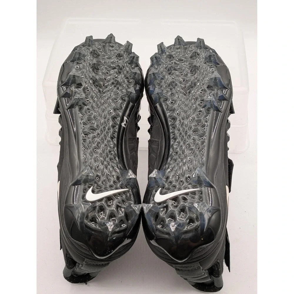 Nike Force Savage Elite 2 Shoes Mens 8.5 Black Football Cleats Spikes AH3999-001